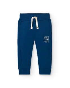 Pantalon bleu marine avec cordon réglable pour garçon de la collection Freezy