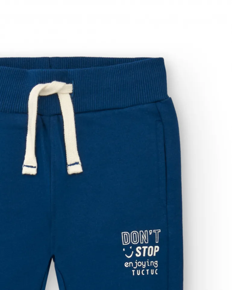 Pantalon bleu marine avec cordon réglable pour garçon de la collection Freezy