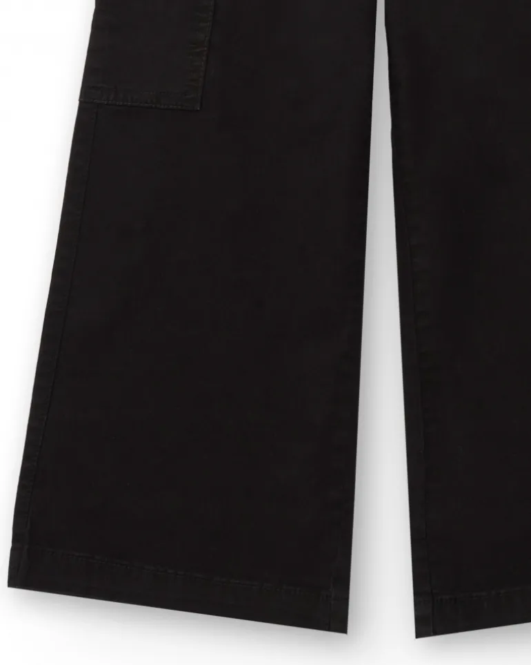 Pantalon cargo noir avec ceinture collection Rebel Dreamers