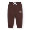 Pantalon de jogging marron pour garçon à imprimé graphique collection Super Natural