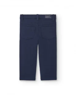Pantalon garçon basique bleu marine collection Big Brains