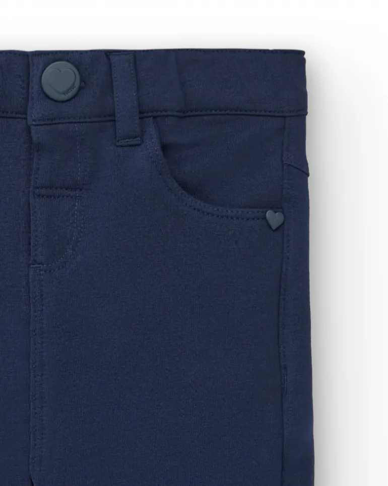 Pantalon garçon basique bleu marine collection Big Brains