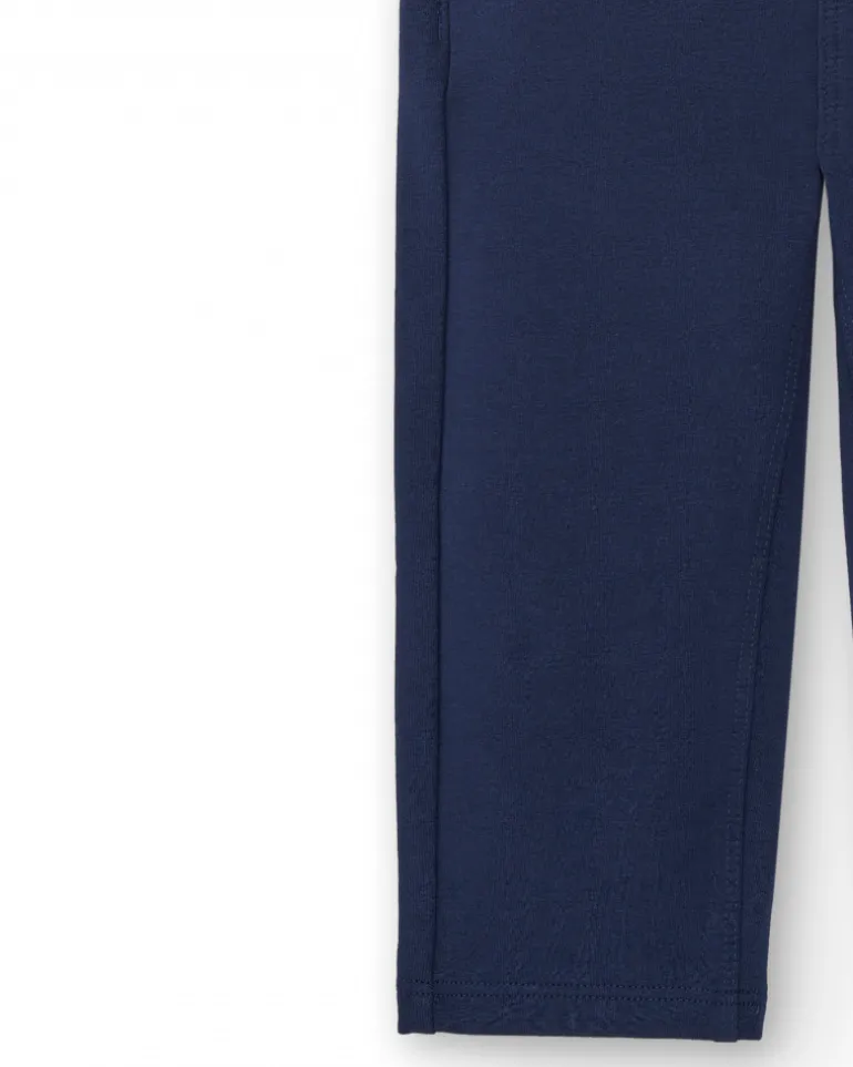 Pantalon garçon basique bleu marine collection Big Brains