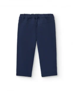 Pantalon garçon bleu marine à poches cargo collection Big Brains