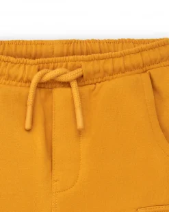 Pantalon garçon couleur moutarde avec poches cargo collection Super Natural