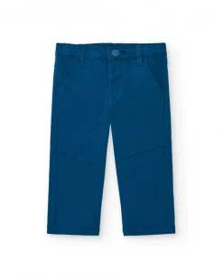 Pantalon garçon en bleu avec poches collection Big Brains