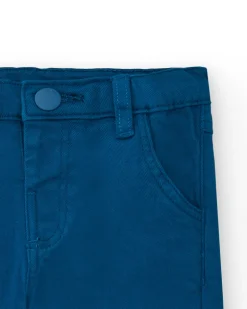 Pantalon garçon en bleu avec poches collection Big Brains