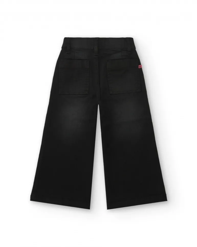 Pantalon large noir fille collection Poésie Magique