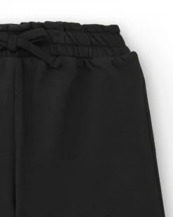 Pantalon peluche fille noir avec détail cœur collection Cartoon Calling