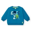 Pull bleu imprimé "Freezy" pour garçon de la collection Freezy