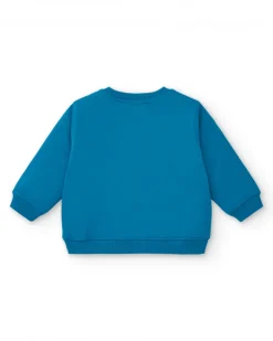 Pull bleu imprimé "Freezy" pour garçon de la collection Freezy