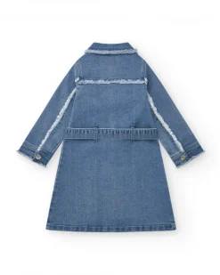 Robe chemise en jean fille collection Terre de Glace
