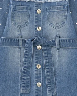 Robe chemise en jean fille collection Terre de Glace