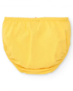 Robe couleur pêche pour fille avec imprimé floral et bretelles nouées