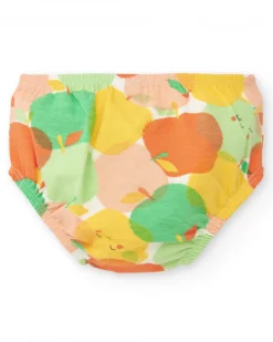 Robe en tricot pour fille avec pommes et nœud décoratif