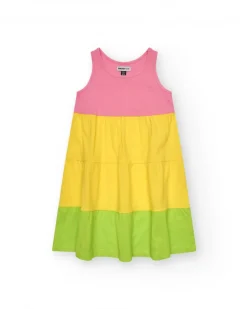 Robe sans manches pour fille en couleurs variées.