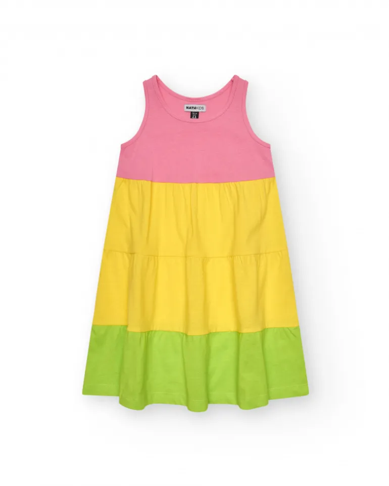 Robe sans manches pour fille en couleurs variées.