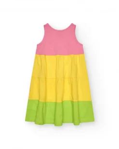 Robe sans manches pour fille en couleurs variées.