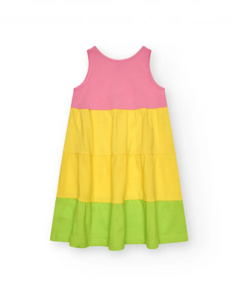 Robe sans manches pour fille en couleurs variées.