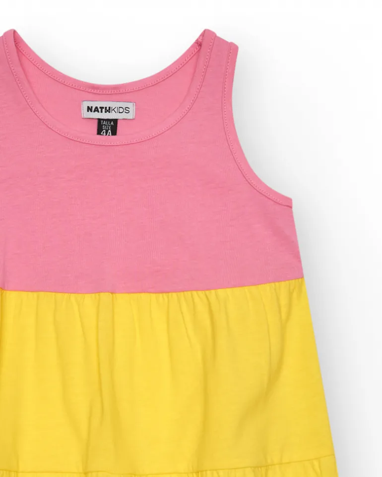 Robe sans manches pour fille en couleurs variées.