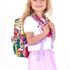 Sac à dos multicolore pour fille avec bretelles lilas ajustables