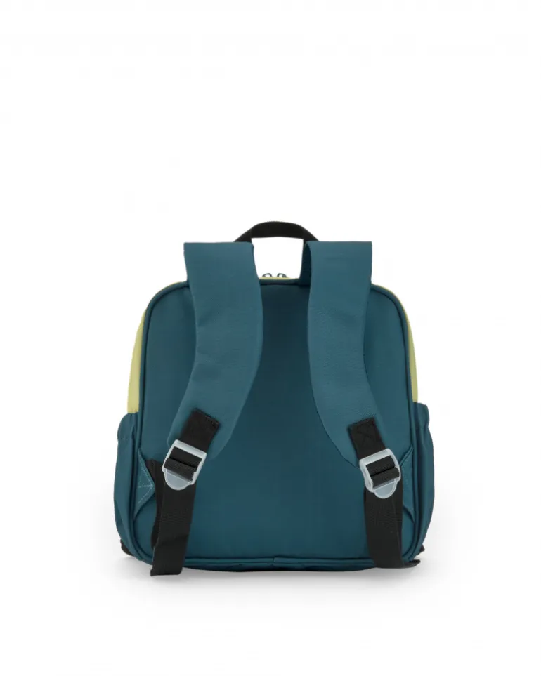 Sac à dos pour garçon avec design de voiture et singes en vert, orange et noir