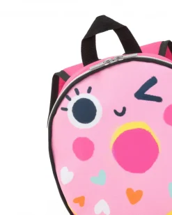 Sac à dos rose pour fille avec donut et cœurs