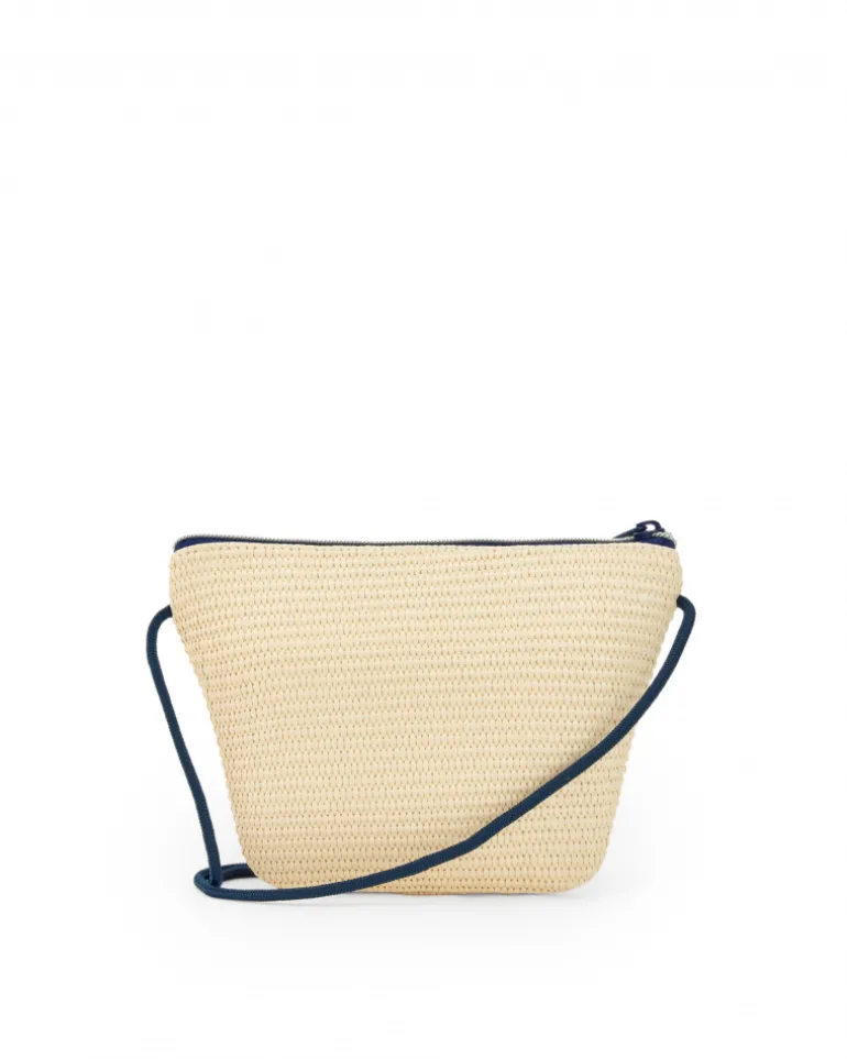 Sac en raphia beige pour fille avec étoile rose