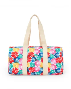 Sac pour fille avec imprimé floral et anses écrues