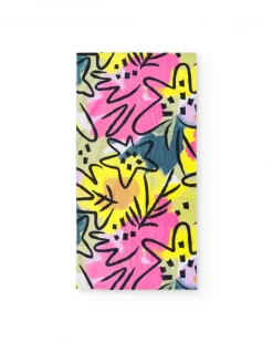 Serviette rose pour fille avec imprimé d’