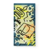 Serviette verte pour garçon avec imprimé de dinosaures
