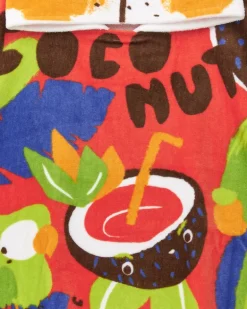 Serviette-poncho pour garçon avec capuche d'animal