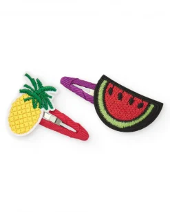 Set de barrettes pour fille avec ananas et pastèque