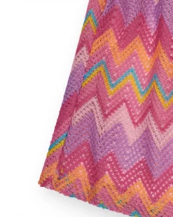 Short multicolore pour fille avec imprimé et taille élastique.