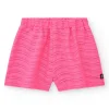 Short para niña multicolor con estampado tropical y cintura elástica