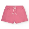 Short pour fille en rose avec taille élastique et poches.