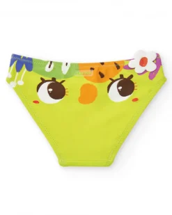 Slip de bain pour fille avec imprimé de fruits tropicaux
