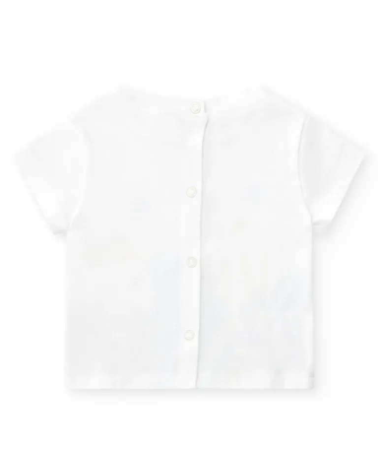 Survêtement en polaire pour garçon de trois pièces avec veste rouge, t-shirt blanc et pantalon rouge