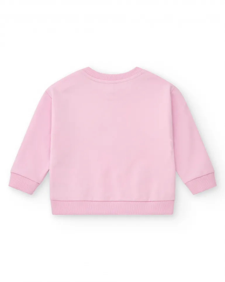 Sweat multicolore pour fille avec phrases et dessins créatifs