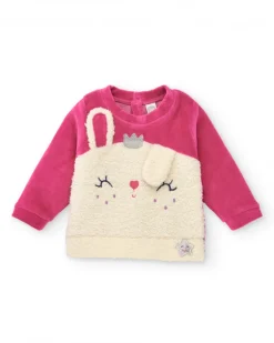 Tenue fille fuchsia avec appliqué lapin collection Glitter Tales