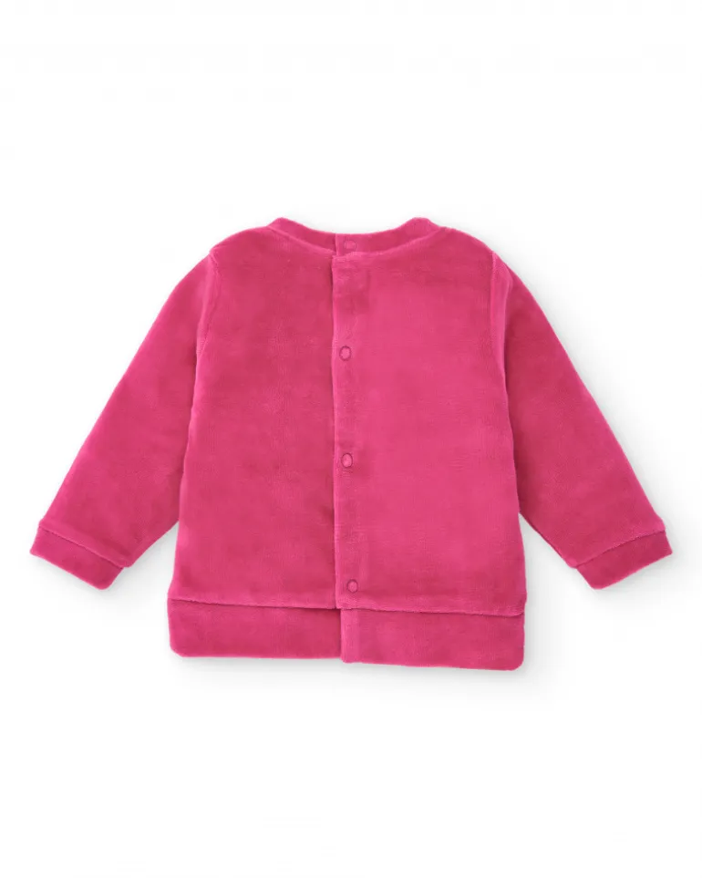 Tenue fille fuchsia avec appliqué lapin collection Glitter Tales