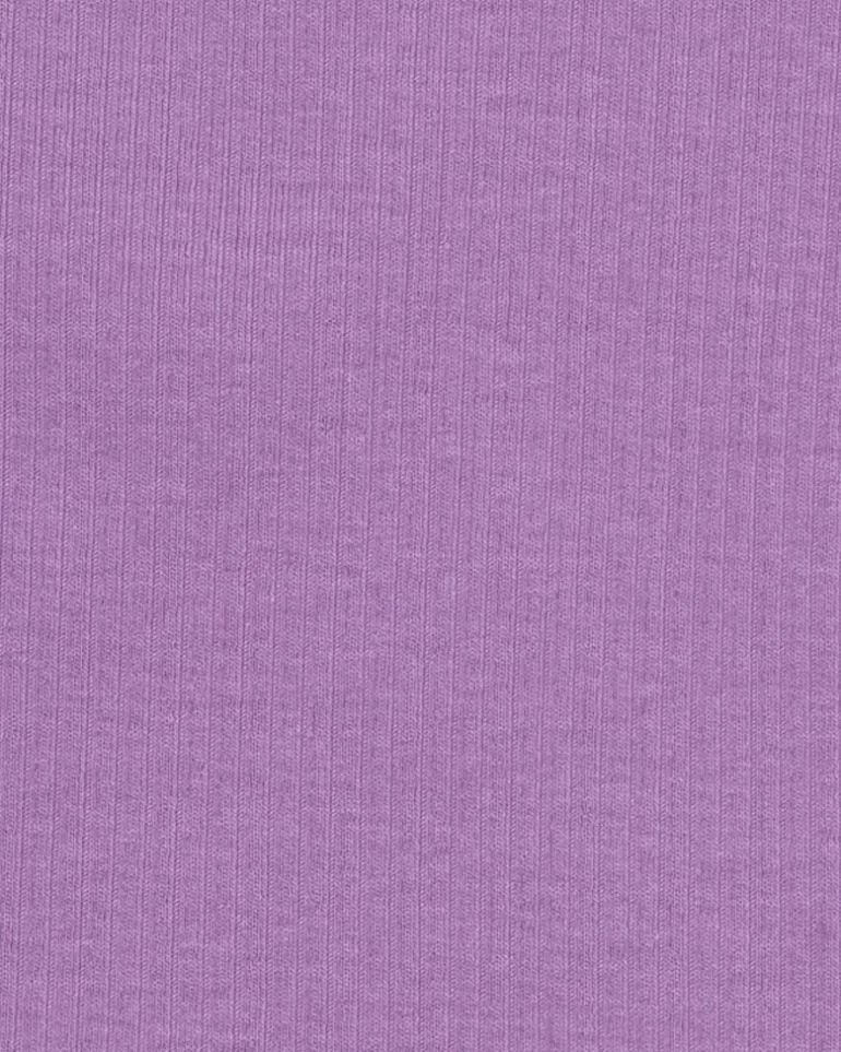 Top pour fille en lilas, sans manches et col rond.