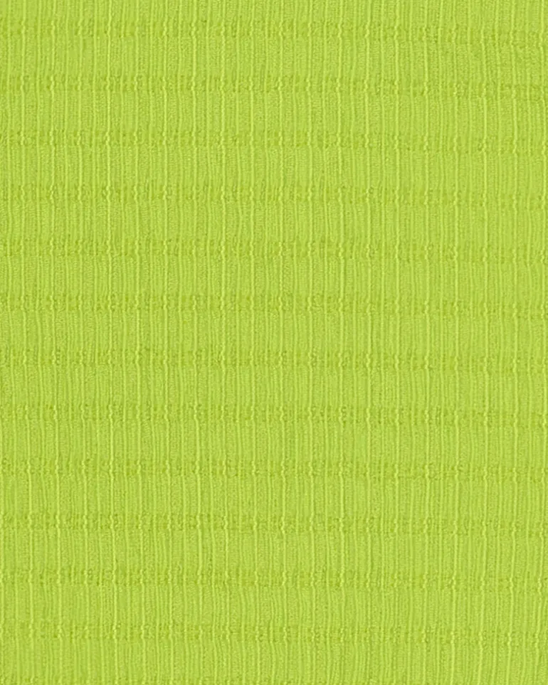 Top sans manches pour fille en vert avec tissu texturé.