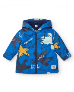 Trench imperméable garçon bleu imprimé étoiles Amazing collection