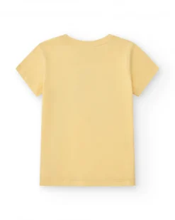 T-shirt à manches courtes pour garçon en jaune avec imprimé de l’érizona.