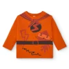 T-shirt à manches longues pour garçon imprimé super-héros orange collection Super Natural