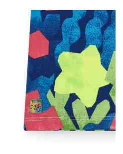T-shirt bleu pour fille avec imprimé floral