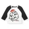 T-shirt enfant noir et blanc collection Cartoon Calling
