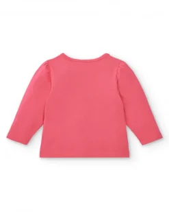T-shirt fille fuchsia imprimé abeille Amazing collection