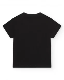 T-shirt noir pour garçon avec phrase "Have Fun"